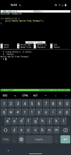 Screenshot 2 von Termux