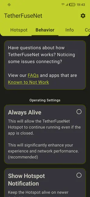 Screenshot 1 von TetherFuseNet