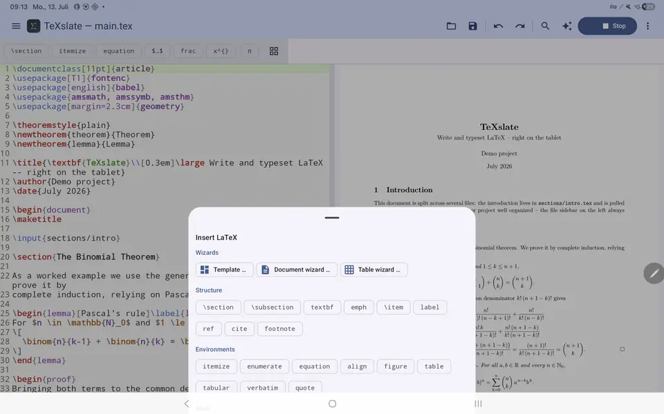 Screenshot 3 von TeXslate