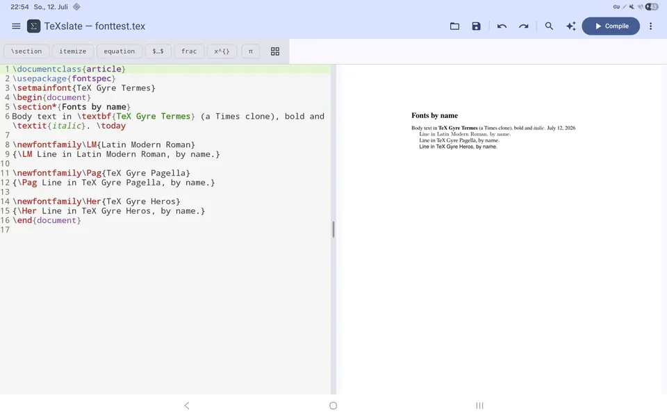 Screenshot 4 von TeXslate