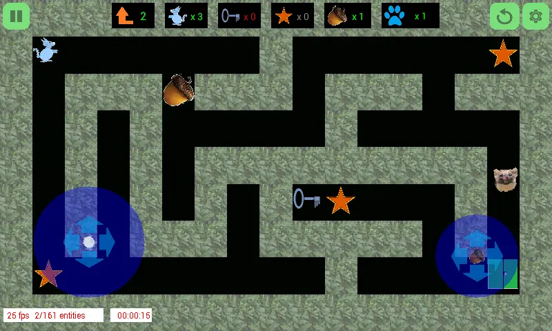 Screenshot 1 of The Squirrel's Maze 2D