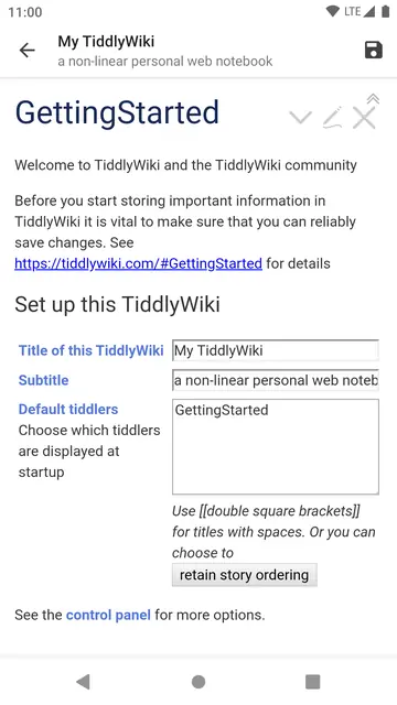 Screenshot 2 of Tiddloid