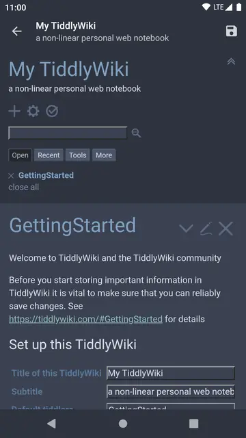 Screenshot 4 of Tiddloid