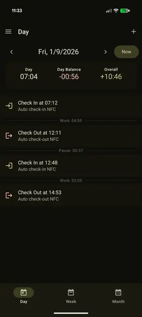Screenshot 1 von time-tracking