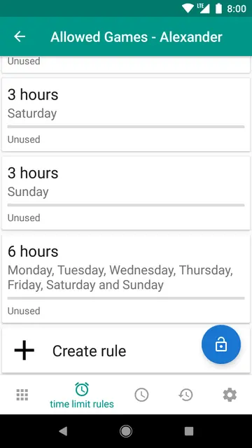 Screenshot 1 von TimeLimit.io