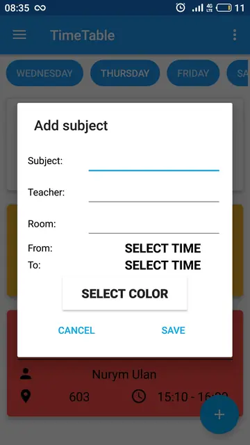 Screenshot 4 of Timetable