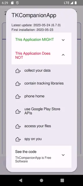 Screenshot 2 von TKCompanionApp