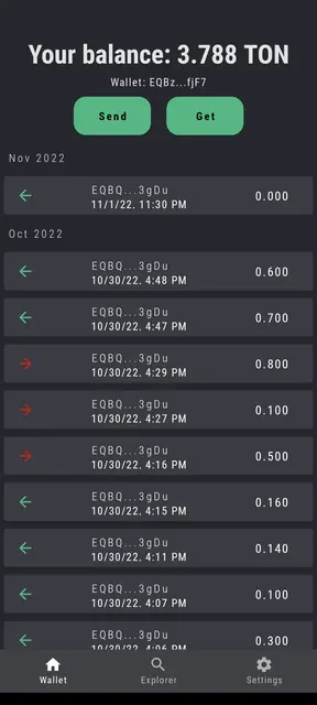 Screenshot 1 von TkTon Wallet