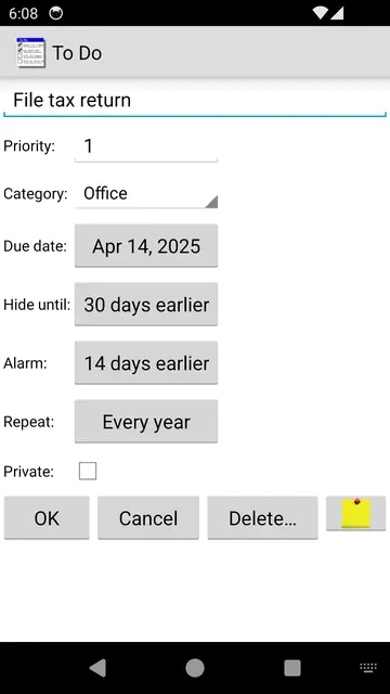 Screenshot 2 von To Do