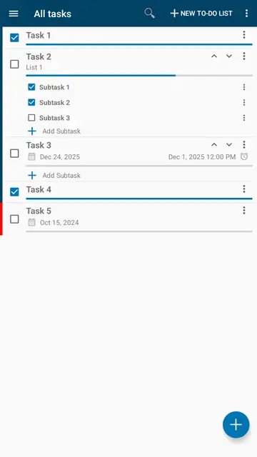 Screenshot 2 of Todo List (PFA)