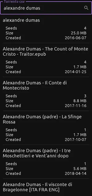 Screenshot 1 von Torrents-csv-android