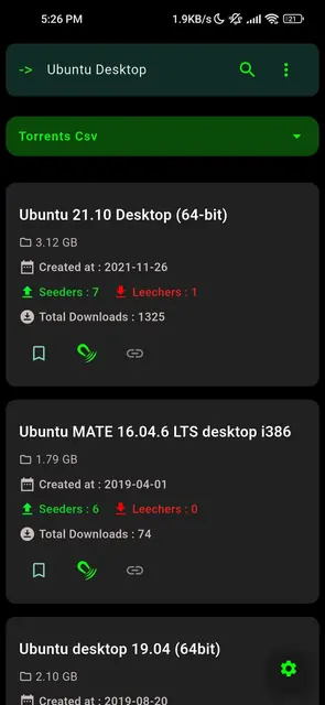 Screenshot 1 von Torrents Digger