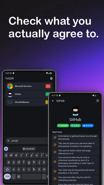 Screenshot 3 of ToS;DR