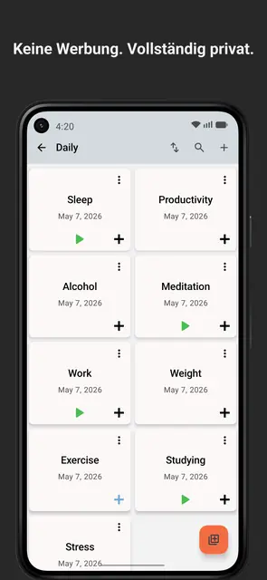 Screenshot 1 von Track & Graph