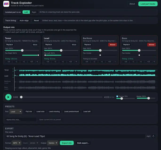 Screenshot 1 of Track Exploder