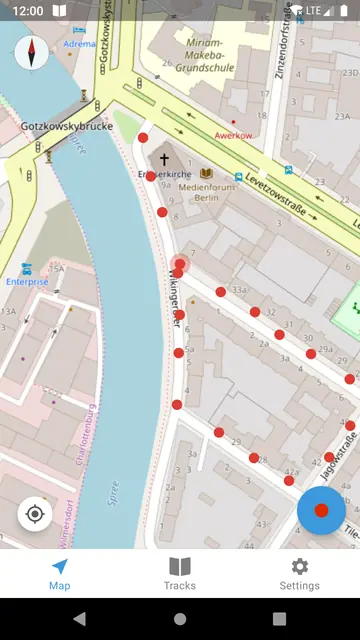 Screenshot 1 von Trackbook - Movement Recorder