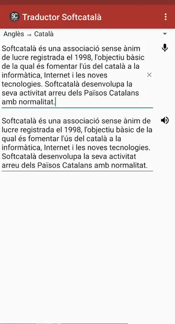 Screenshot 2 of Traductor Softcatalà