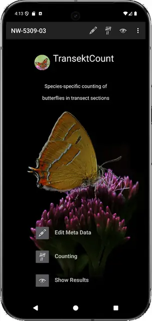 Screenshot 1 von TransektCount