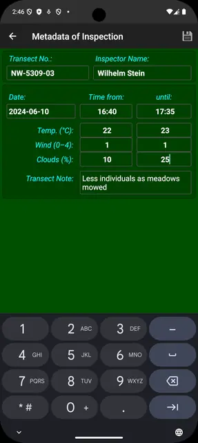 Screenshot 4 von TransektCount
