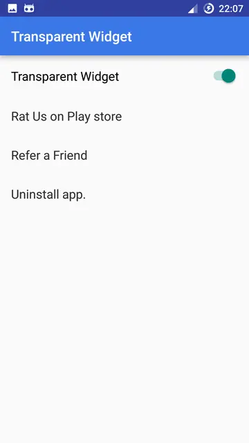 Screenshot 2 of Transparent Widget