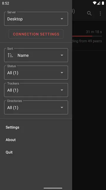 Screenshot 2 von Tremotesf