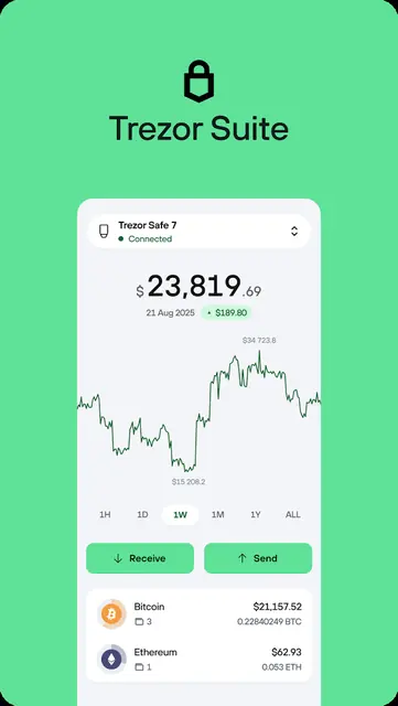 Screenshot 1 of Trezor Suite