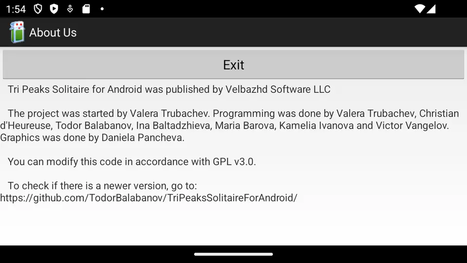 Screenshot 2 of Tri PeaksSolitaire for Android