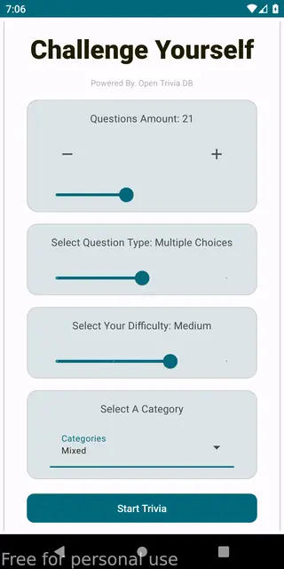 Screenshot 2 of Trivia App