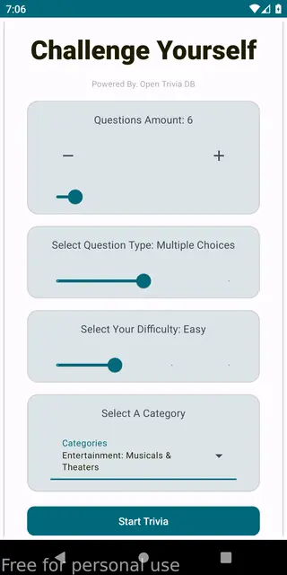 Screenshot 3 of Trivia App