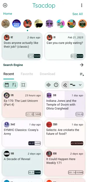 Screenshot 1 of Tsacdop-Fork - Podcast Player