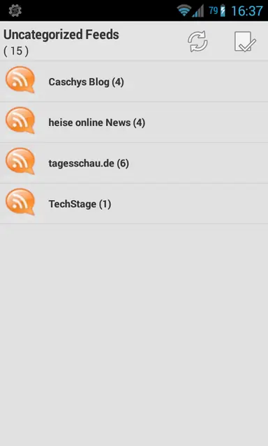 Screenshot 1 of TTRSS-Reader