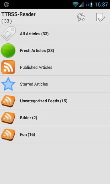 Screenshot 2 of TTRSS-Reader