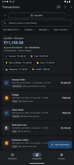 Screenshot 2 von TU Expense Tracker