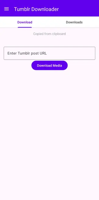 Screenshot 1 von Tumblr Downloader