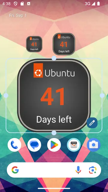 Screenshot 2 of Ubuntu Countdown Widget