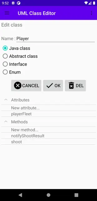 Screenshot 2 of UML Class Editor