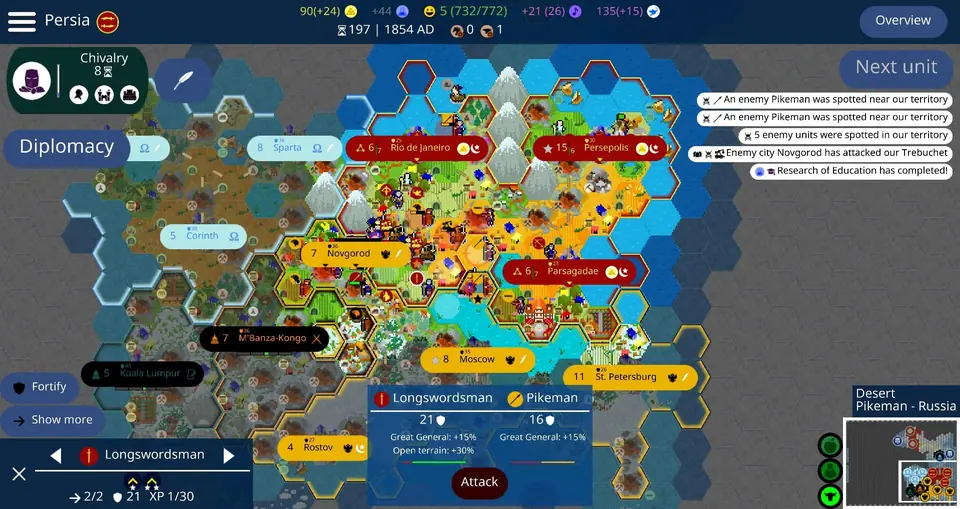 Screenshot 1 of Unciv