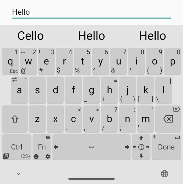 Screenshot 1 von Unexpected Keyboard