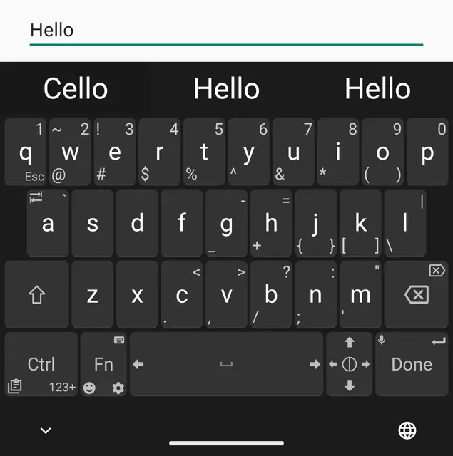 Screenshot 2 von Unexpected Keyboard