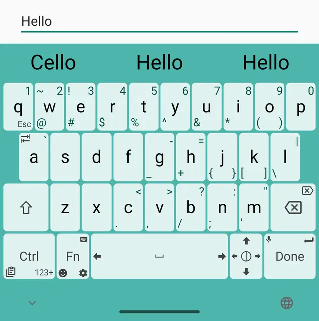 Screenshot 4 von Unexpected Keyboard
