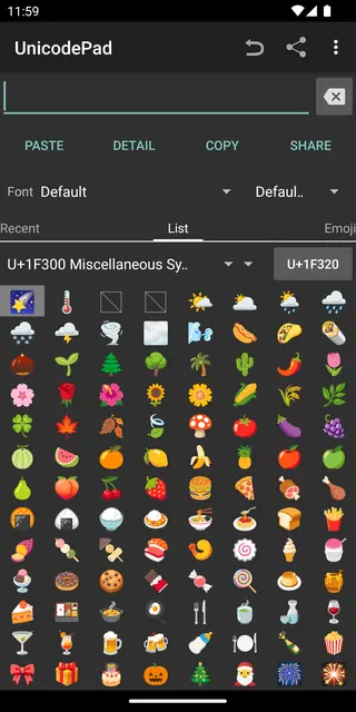 Screenshot 2 of UnicodePad