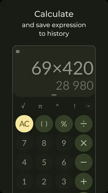 Screenshot 1 of Unitto — calculator and unit converter