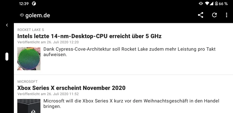 Screenshot 3 von Unofficial Golem.de Reader