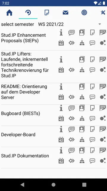 Screenshot 1 von unofficial Stud.IP-app