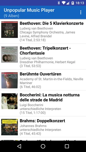 Screenshot 1 von Unpopular Music Player