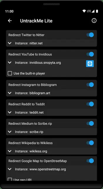 Screenshot 1 of UntrackMe Lite