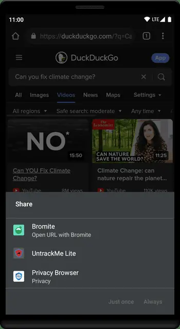 Screenshot 2 of UntrackMe Lite