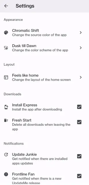 Screenshot 1 of Update Me
