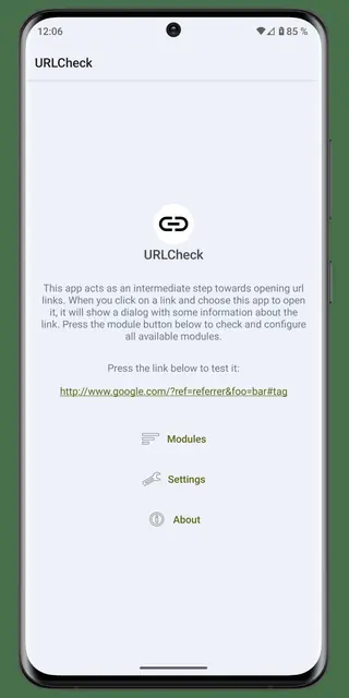 Screenshot 1 von URLCheck