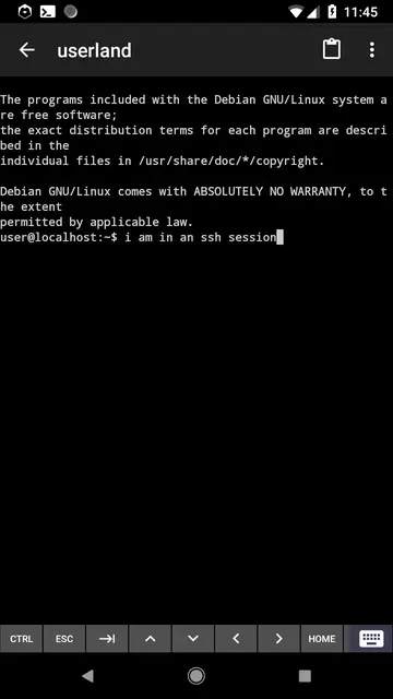 Screenshot 1 of UserLAnd